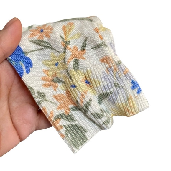 FDJ French Dressing Floral V-Neck Sweater XS Soft Knit Pullover Multicolor - Picture 4 of 13